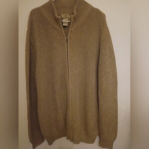 L.L. Bean Men's Tan Cardigan Sz. XXL Tall